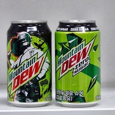 Lata Mountain Dew vazia 355 ml.  Conjunto de 2 peças. comprar usado  Enviando para Brazil