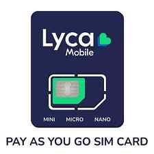 Lyca mobile sim for sale  LONDON