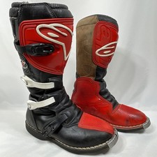 Usado, Botas Alpinestars Tech Masculinas 9 Preto Vermelho Motocross Moto Bicicleta Suja MX comprar usado  Enviando para Brazil