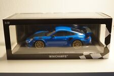 Usado, 1:18 Minichamps 155068302 Porsche 911 GT2 RS BLUE Golden Wheels -DK110 comprar usado  Enviando para Brazil