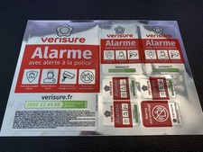 Verisure plaque autocollants d'occasion  Metz-