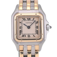 Usado, Relógio feminino Cartier Panthere SM W25029B8 3 fileiras mostrador marfim quartzo Q#141262 comprar usado  Enviando para Brazil