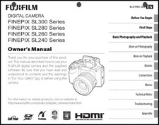 Câmera FujiFilm FinePix SL240 SL260 SL280 SL300 Manual de Instruções comprar usado  Enviando para Brazil