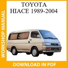 Toyota Hiace H100 1989 1990 1991 2004 oficina manual de serviço de reparo download, usado comprar usado  Enviando para Brazil