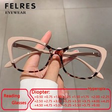 Óculos de leitura feminino retrô olho de gato anti luz azul moda armação completa óculos  comprar usado  Enviando para Brazil