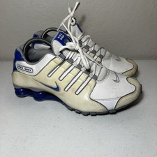 Tênis Nike Shox NZ SL masculino 9 2012 378341-140 azul couro branco, usado comprar usado  Enviando para Brazil