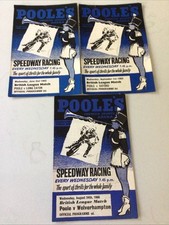 Poole speedway programmes for sale  DORCHESTER