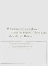 Reliant scimitar litre for sale  UK