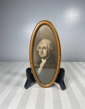 Arte de parede antiga vintage retrato imagem silhueta impressão G.Washington emoldurada comprar usado  Enviando para Brazil