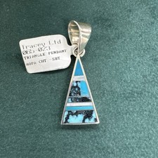 Inlay pendant sterling for sale  Mishawaka