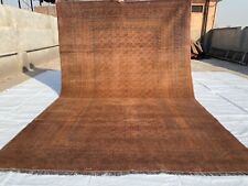Tapete antigo de terracota marrom afegão 7x10 feito à mão lã desgastada desbotada vintage comprar usado  Enviando para Brazil