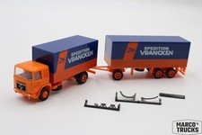 Herpa MAN F8 caminhão reboque caixa 2a/3a “Vrancken Freight Company” 1:87 /HU23535 comprar usado  Enviando para Brazil