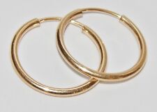 Ouro 9CT Brincos De Argola Sleeper-diâmetro 15mm-Par-sólido ouro 9CT comprar usado  Enviando para Brazil