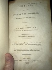 Lectures on the ACTS OF THE APOSTLES explanatory and practical by RICHARD STACK comprar usado  Enviando para Brazil