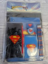 Kit de lápis Superman estacionário vintage notebook régua escola borracha portfólio  comprar usado  Enviando para Brazil
