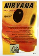 1992 Nirvana Incesticide Kurt Cobain Record Store pôster promocional raro vintage comprar usado  Enviando para Brazil