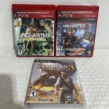 Uncharted 1 + 2 + 3 PlayStation 3 PS3 Original Trilogy Bundle Lote Novo Na Caixa, usado comprar usado  Enviando para Brazil