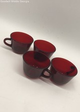 Usado, Conjunto de 4 canecas vermelhas rubi comprar usado  Enviando para Brazil