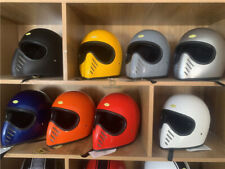Japón Multicolor Cara Completa Motocicleta Casco Retro Pequeño Casco Moto segunda mano  Embacar hacia Mexico