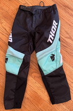Calça de motocross infantil Thor Racing juvenil tamanho 22 preta azul-petróleo comprar usado  Enviando para Brazil