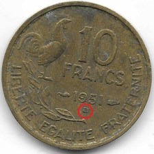 Franken 1951 münzzeichen gebraucht kaufen  Hemau