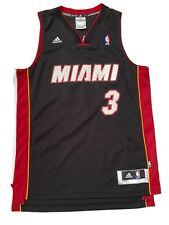 Camiseta de basquete masculina Adidas Miami Heat Dwyane Wade #3 NBA comprimento médio +2, usado comprar usado  Enviando para Brazil