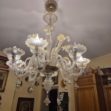 Lampadario sospeso vetro usato  Vigevano