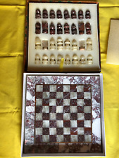 Schachset 25x25 marmor gebraucht kaufen  Selb