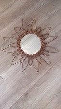 Miroir mural rotin d'occasion  France