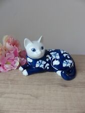 Statuette chat porcelaine d'occasion  Saint-Lambert-du-Lattay