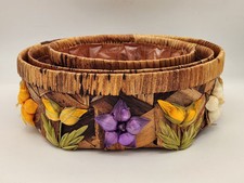 Vtg set woven for sale  Newark
