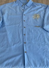 Camisa masculina de manga curta Bamboo Cay bolso plissado palmeira 3XL comprar usado  Enviando para Brazil