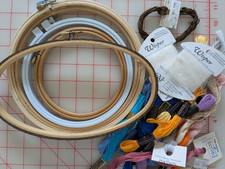 Lot embroidery hoops for sale  Berwyn