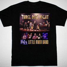 Camiseta unissex preta concerto HOT 2025 Three Dog Night Little River BAND comprar usado  Enviando para Brazil