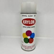 Lata de tinta spray acrílica vintage KRYLON cristalina - 1301 Borden, Inc comprar usado  Enviando para Brazil