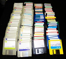 Enorme Lote de 160 Disquetes de Computador 3,5" Conteúdo Desconhecido Usado 144 MB, usado comprar usado  Enviando para Brazil