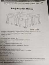 Baby playpen p100 for sale  OLDHAM