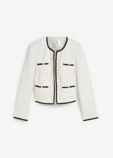 Bouclé blazer glitzerfäden gebraucht kaufen  Deutschland
