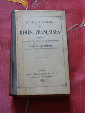 Petit dictionnaire rimes d'occasion  Rennes-