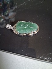 Jade leaf pendant for sale  HATFIELD