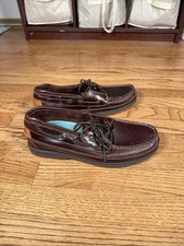 Sapatos de barco Sperry Top-Sider Mako 2 olhos canoa Moc couro marrom masculino tamanho 11.5, usado comprar usado  Enviando para Brazil