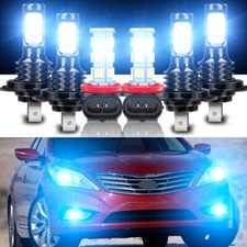 Para Hyundai Azera 2006-2017 8000K 6x LED Lâmpadas Farol Alto Feixe Baixo + Farol de Neblina, usado comprar usado  Enviando para Brazil