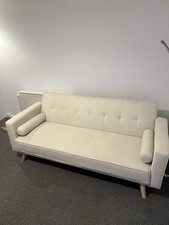 Cream sofa bed for sale  HAVERHILL