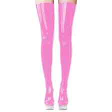 Meias sexy coxa alta PVC couro Wetlook meias mídia alta acima do joelho comprar usado  Enviando para Brazil