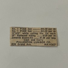 Fullerton lumber cash for sale  Hinckley