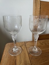 Pair wine glasses for sale  FELTHAM