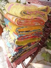 Lote Atacado Kantha Colcha Indiana Vintage Reversível Twin Cobertor Feito à Mão 5 Peças comprar usado  Enviando para Brazil