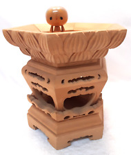 Usado, Vintage SUGI WOOD Mesa Altar Budista TIGELA DE CANTO Suporte Religioso Japonês #15 comprar usado  Enviando para Brazil