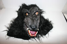 Usado, Fantasia de Halloween máscara de cabeça realista lobo animal lobo lobo peludo assustador adulto comprar usado  Enviando para Brazil