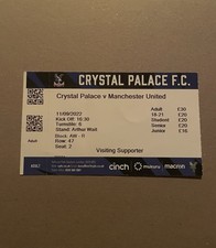 Crystal palace manchester for sale  MACCLESFIELD